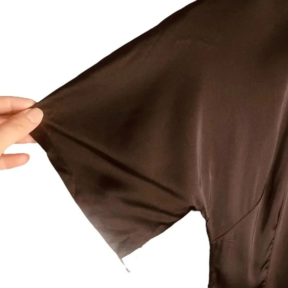 Nasty Gal High Neckline Feeling Fine Satin Dress - Picture 8 of 16